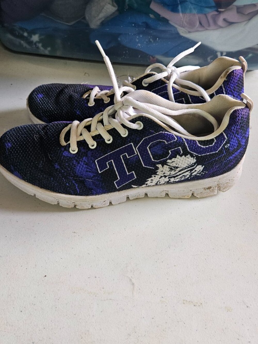 TCU, Purple, Horned Frogs, tennis shoes size 9 / 9 1/2